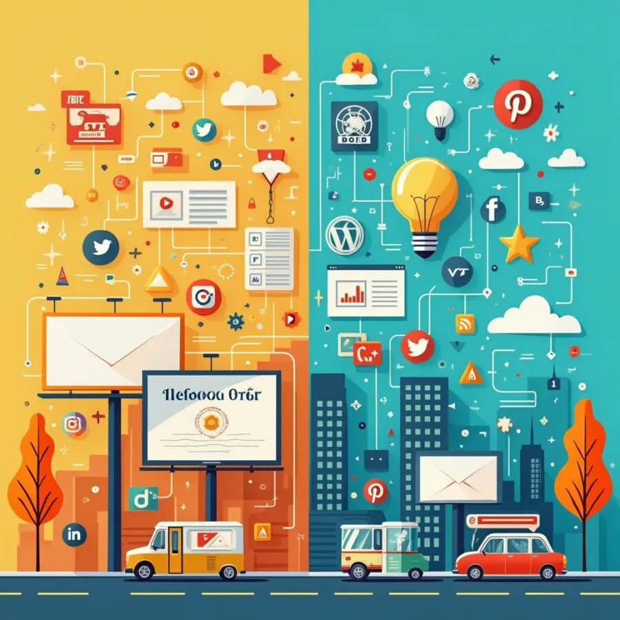 Marketing tradycyjny a internetowy – kluczowe różnice i skuteczność w erze cyfrowej